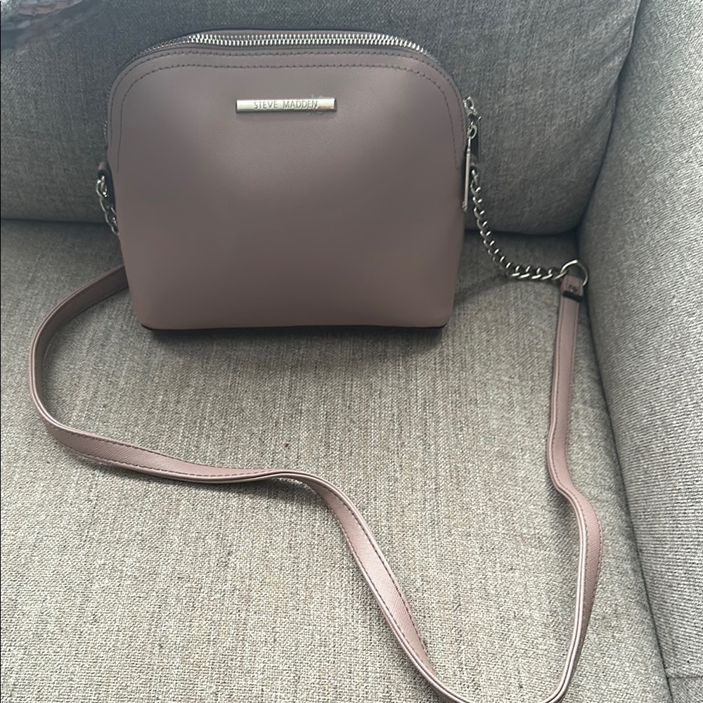 Steve Madden Tan Crossbody Bag with Gold Accents